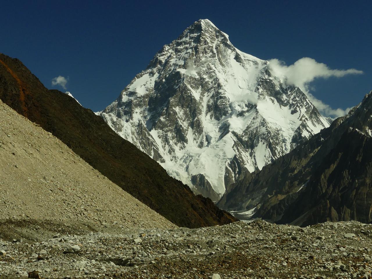 K2 Base Camp Trek Pakistan overlooking K2 and Baltoro Glacier